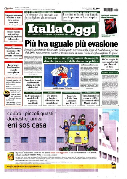 Italia oggi : quotidiano di economia finanza e politica